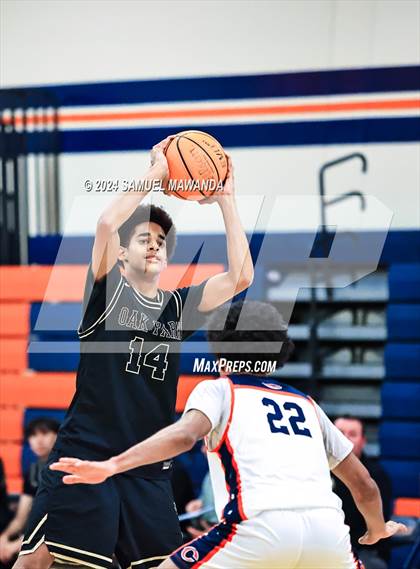 Thumbnail 1 in Chaminade vs Oak Park (9th Annual west valley Boys Basketball Tip-off Classic) photogallery.