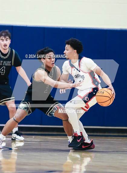 Thumbnail 2 in Chaminade vs Oak Park (9th Annual west valley Boys Basketball Tip-off Classic) photogallery.
