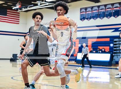 Thumbnail 1 in Chaminade vs Oak Park (9th Annual west valley Boys Basketball Tip-off Classic) photogallery.