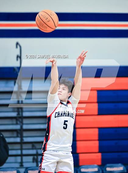 Thumbnail 1 in Chaminade vs Oak Park (9th Annual west valley Boys Basketball Tip-off Classic) photogallery.