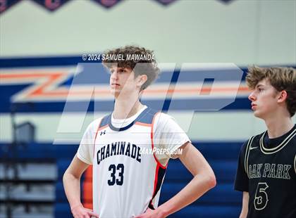 Thumbnail 1 in Chaminade vs Oak Park (9th Annual west valley Boys Basketball Tip-off Classic) photogallery.