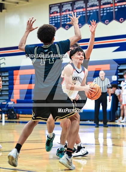 Thumbnail 1 in Chaminade vs Oak Park (9th Annual west valley Boys Basketball Tip-off Classic) photogallery.