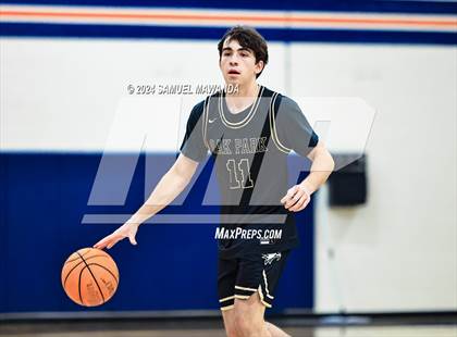Thumbnail 3 in Chaminade vs Oak Park (9th Annual west valley Boys Basketball Tip-off Classic) photogallery.