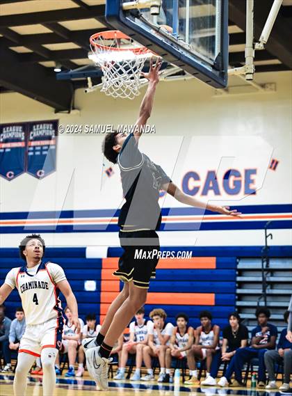 Thumbnail 2 in Chaminade vs Oak Park (9th Annual west valley Boys Basketball Tip-off Classic) photogallery.
