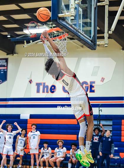 Thumbnail 1 in Chaminade vs Oak Park (9th Annual west valley Boys Basketball Tip-off Classic) photogallery.