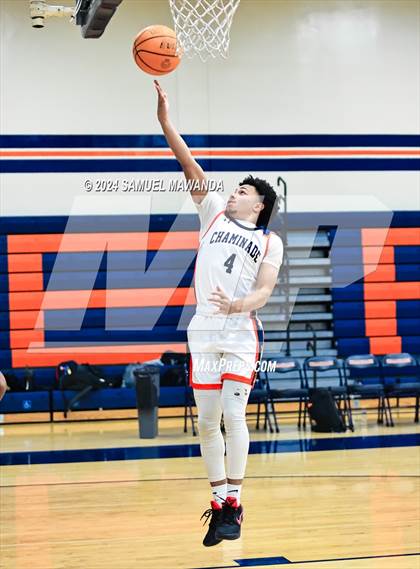 Thumbnail 3 in Chaminade vs Oak Park (9th Annual west valley Boys Basketball Tip-off Classic) photogallery.