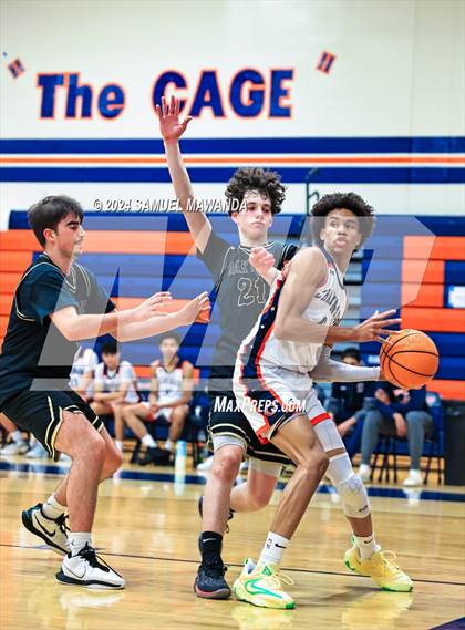 Thumbnail 3 in Chaminade vs Oak Park (9th Annual west valley Boys Basketball Tip-off Classic) photogallery.