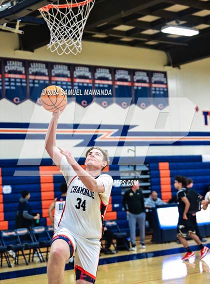 Thumbnail 2 in Chaminade vs Oak Park (9th Annual west valley Boys Basketball Tip-off Classic) photogallery.