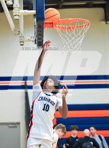 Thumbnail 2 in Chaminade vs Oak Park (9th Annual west valley Boys Basketball Tip-off Classic) photogallery.