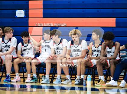 Thumbnail 2 in Chaminade vs Oak Park (9th Annual west valley Boys Basketball Tip-off Classic) photogallery.