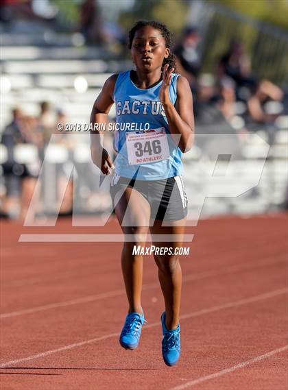 Thumbnail 2 in AIA Track & Field Preliminaries D3 & D4 (Girls 400 Meter Dash) photogallery.