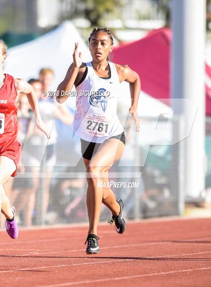 Thumbnail 3 in AIA Track & Field Preliminaries D3 & D4 (Girls 400 Meter Dash) photogallery.