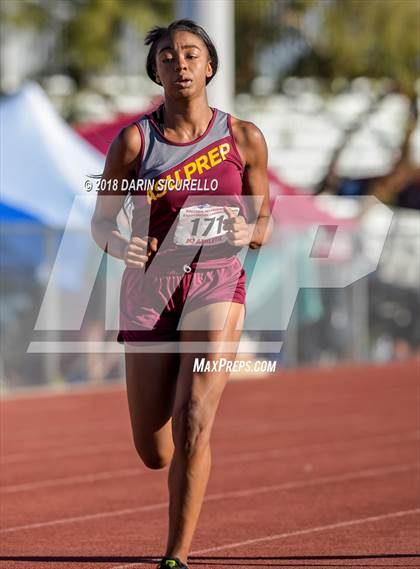 Thumbnail 3 in AIA Track & Field Preliminaries D3 & D4 (Girls 400 Meter Dash) photogallery.