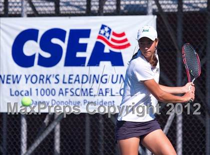 Thumbnail 2 in NYSPHSAA Boys Tennis Championships (Round 2) photogallery.