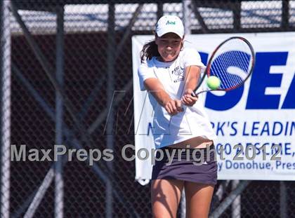 Thumbnail 2 in NYSPHSAA Boys Tennis Championships (Round 2) photogallery.