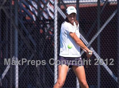 Thumbnail 2 in NYSPHSAA Boys Tennis Championships (Round 2) photogallery.