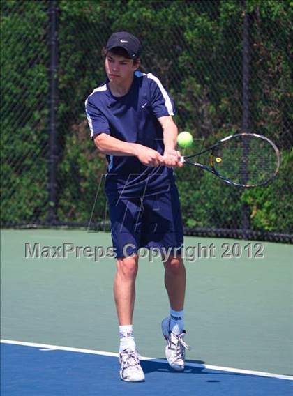 Thumbnail 2 in NYSPHSAA Boys Tennis Championships (Round 2) photogallery.