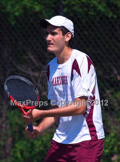 Thumbnail 2 in NYSPHSAA Boys Tennis Championships (Round 2) photogallery.