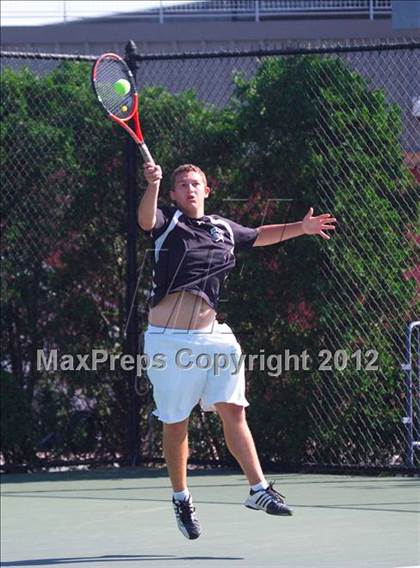 Thumbnail 2 in NYSPHSAA Boys Tennis Championships (Round 2) photogallery.
