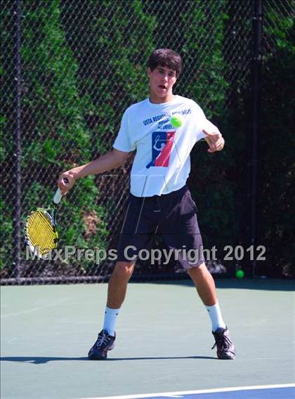 Thumbnail 3 in NYSPHSAA Boys Tennis Championships (Round 2) photogallery.