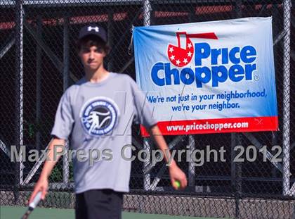 Thumbnail 2 in NYSPHSAA Boys Tennis Championships (Round 2) photogallery.