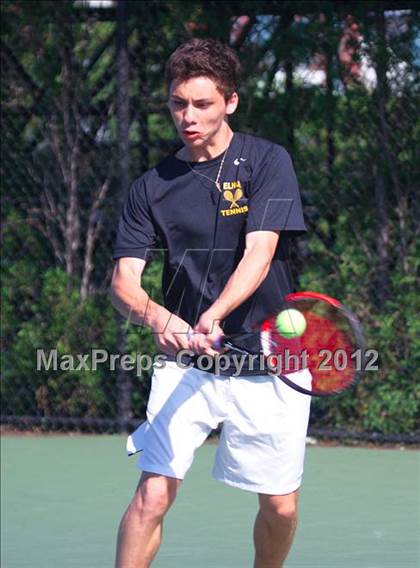 Thumbnail 3 in NYSPHSAA Boys Tennis Championships (Round 2) photogallery.