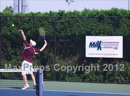 Thumbnail 3 in NYSPHSAA Boys Tennis Championships (Round 2) photogallery.