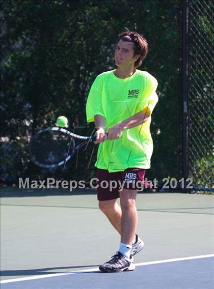 Thumbnail 2 in NYSPHSAA Boys Tennis Championships (Round 2) photogallery.