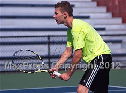 Thumbnail 2 in NYSPHSAA Boys Tennis Championships (Round 2) photogallery.