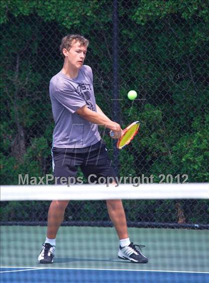 Thumbnail 3 in NYSPHSAA Boys Tennis Championships (Round 2) photogallery.