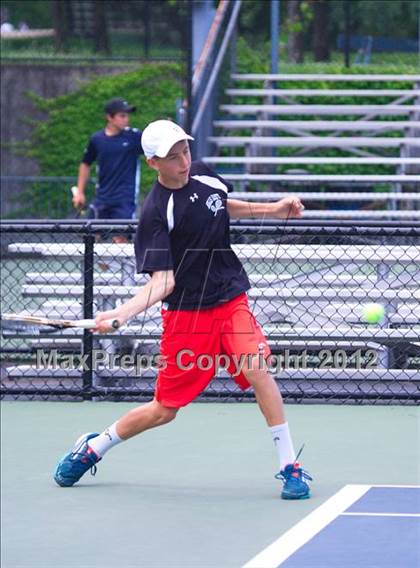 Thumbnail 3 in NYSPHSAA Boys Tennis Championships (Round 2) photogallery.