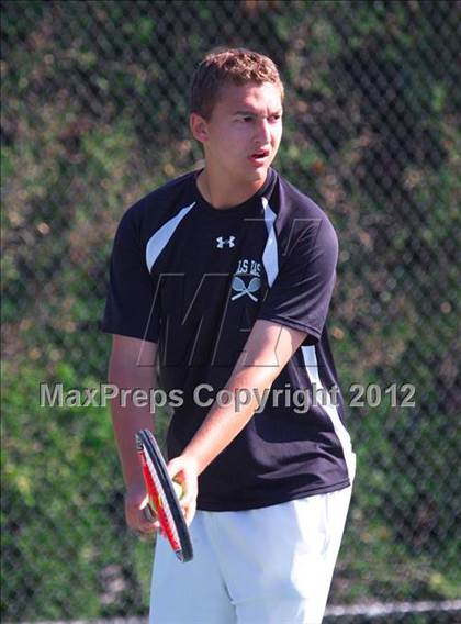 Thumbnail 3 in NYSPHSAA Boys Tennis Championships (Round 2) photogallery.