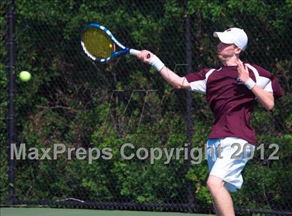Thumbnail 2 in NYSPHSAA Boys Tennis Championships (Round 2) photogallery.