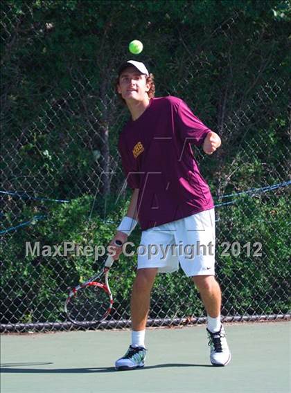Thumbnail 3 in NYSPHSAA Boys Tennis Championships (Round 2) photogallery.