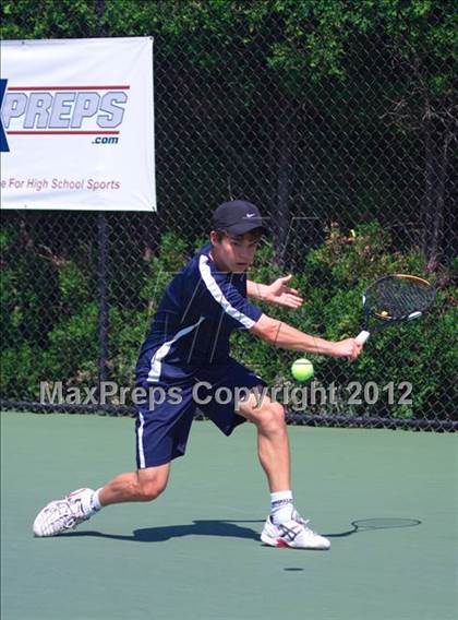 Thumbnail 3 in NYSPHSAA Boys Tennis Championships (Round 2) photogallery.
