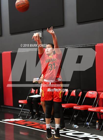 Thumbnail 2 in Rosary Academy vs. Long Beach Poly (Nike Tournament of Champions) photogallery.