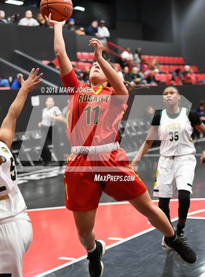 Thumbnail 3 in Rosary Academy vs. Long Beach Poly (Nike Tournament of Champions) photogallery.