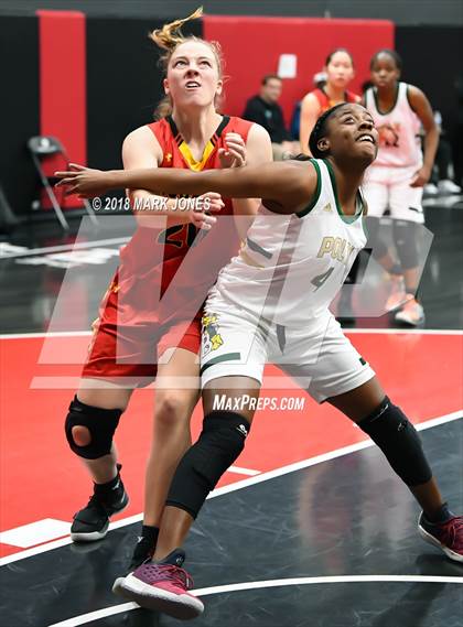 Thumbnail 2 in Rosary Academy vs. Long Beach Poly (Nike Tournament of Champions) photogallery.