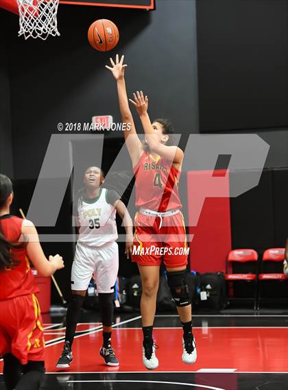 Thumbnail 2 in Rosary Academy vs. Long Beach Poly (Nike Tournament of Champions) photogallery.