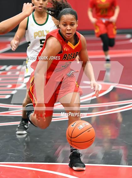 Thumbnail 3 in Rosary Academy vs. Long Beach Poly (Nike Tournament of Champions) photogallery.