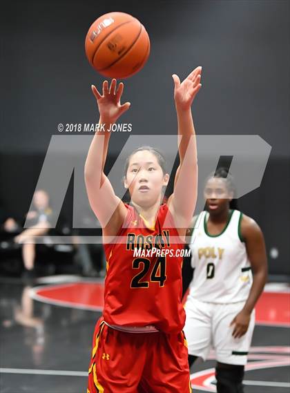 Thumbnail 3 in Rosary Academy vs. Long Beach Poly (Nike Tournament of Champions) photogallery.
