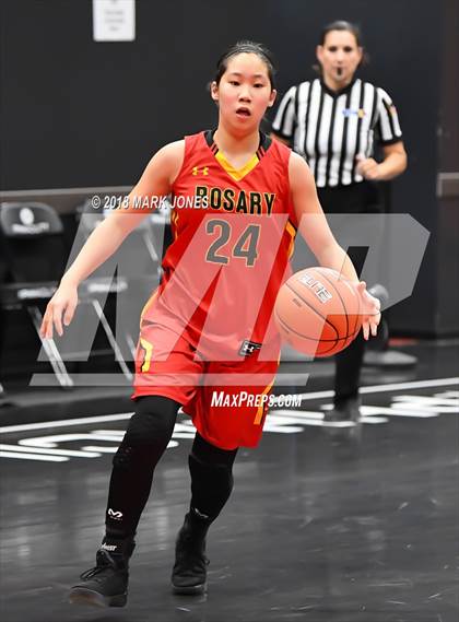 Thumbnail 1 in Rosary Academy vs. Long Beach Poly (Nike Tournament of Champions) photogallery.