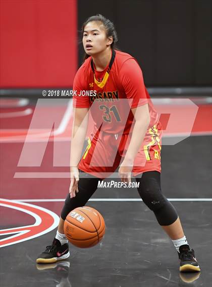 Thumbnail 1 in Rosary Academy vs. Long Beach Poly (Nike Tournament of Champions) photogallery.