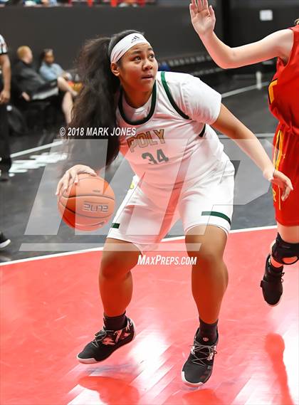 Thumbnail 2 in Rosary Academy vs. Long Beach Poly (Nike Tournament of Champions) photogallery.