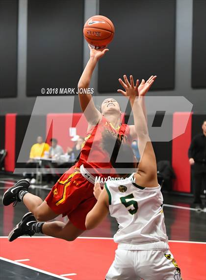 Thumbnail 2 in Rosary Academy vs. Long Beach Poly (Nike Tournament of Champions) photogallery.