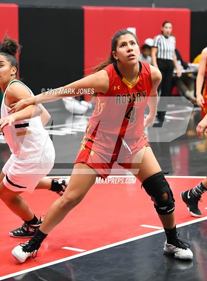 Thumbnail 2 in Rosary Academy vs. Long Beach Poly (Nike Tournament of Champions) photogallery.