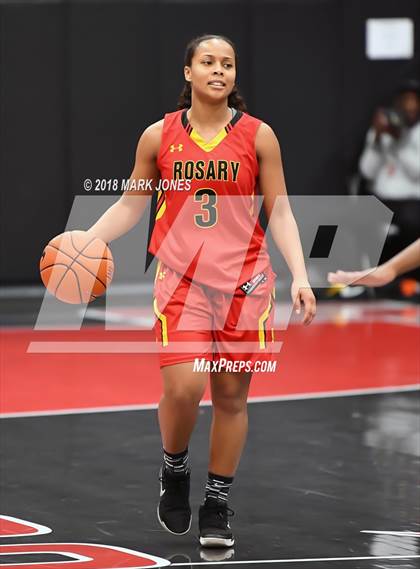 Thumbnail 1 in Rosary Academy vs. Long Beach Poly (Nike Tournament of Champions) photogallery.