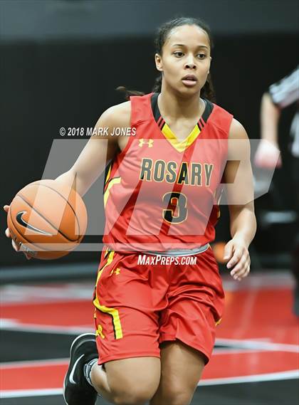 Thumbnail 3 in Rosary Academy vs. Long Beach Poly (Nike Tournament of Champions) photogallery.