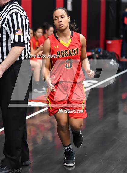Thumbnail 2 in Rosary Academy vs. Long Beach Poly (Nike Tournament of Champions) photogallery.