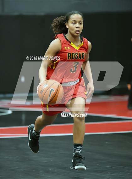Thumbnail 2 in Rosary Academy vs. Long Beach Poly (Nike Tournament of Champions) photogallery.